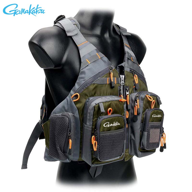 Fishing Jacket Waterproof - Rompi Pelampung Pancing Gamakatsu untuk Perahu