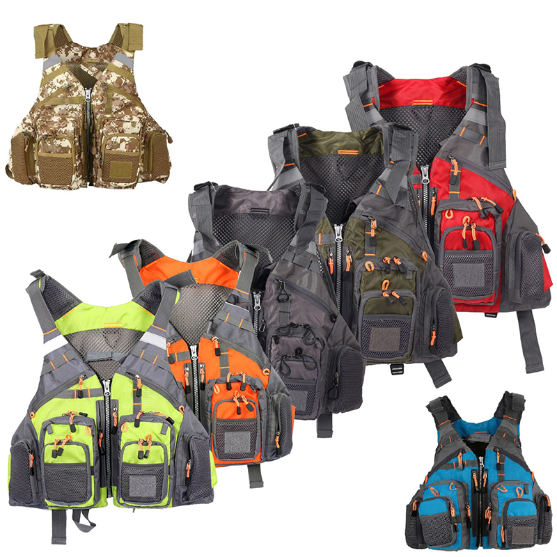 Fishing Vest - Rompi Pancing Multifungsi dengan Banyak Kantong,