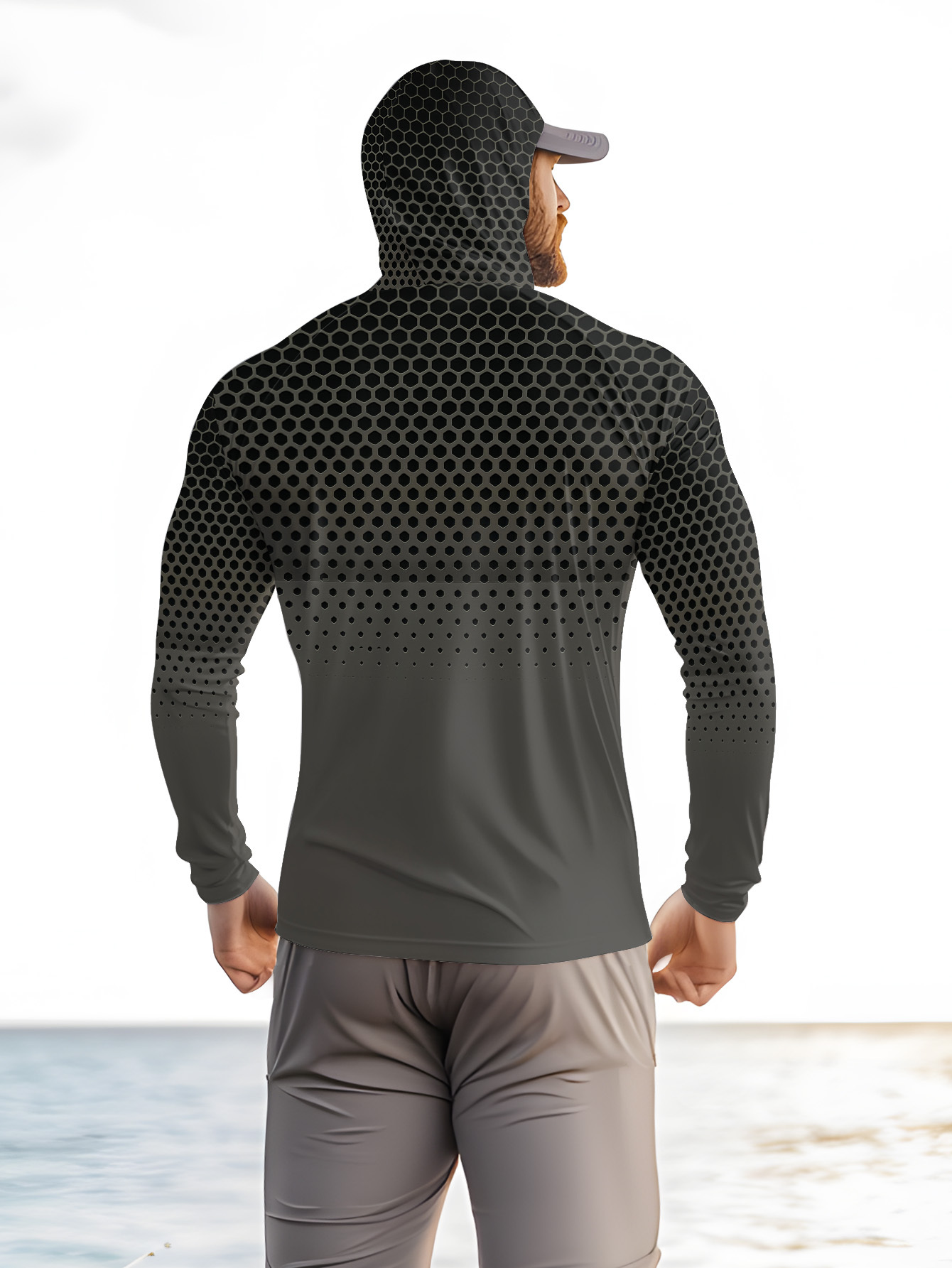 Kaos Pancing Pria Berkerudung  - Fishing Shirt Uv Protection ulasan dan harga