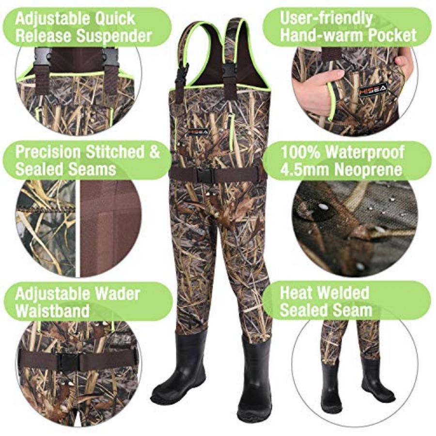 HISEA Chest Waders untuk Balit - Fishing Waders ulasan dan harga